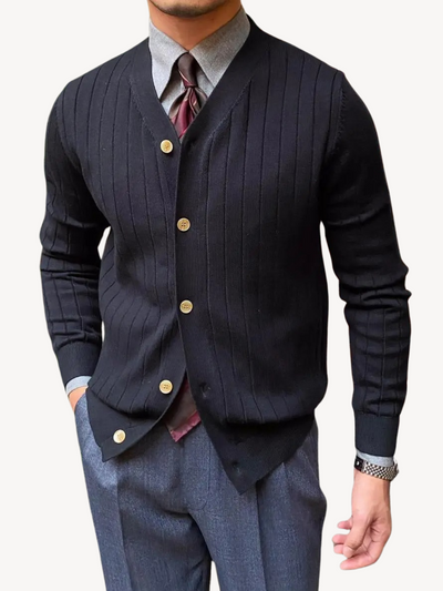Andrew | Herren-Cardigan mit V-Ausschnitt
