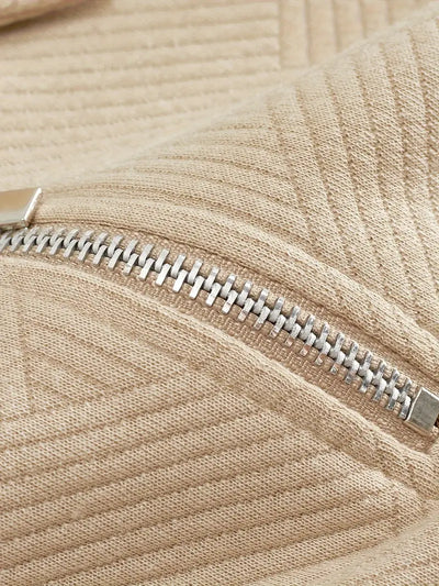 Alvarez | Langarm-Polohemd mit halbem Reißverschluss